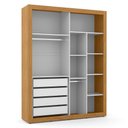 Ver imagem 3 de Dormitório Tutto New 4 Portas, Cômoda 1 Porta e Berço Branco Soft/freijó com Capitonê e Colchã