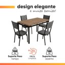 Ver imagem 5 de Conjunto de Mesa Sala de Jantar Atlanta 4 Cadeiras Diana