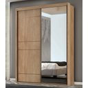 Ver imagem 1 de Guarda-Roupa Solteiro Qualita 2 Portas 3 Gavetas com Espelho 100% Mdf Carvalho/Off White - Belmax