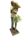 Ver imagem 4 de Escultura Figura Decorativa em Resina Linda Família Dourado Espressione Estatua Família, Escultura R
