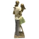 Ver imagem 5 de Escultura Figura Decorativa em Resina Linda Família Dourado Espressione Estatua Família, Escultura R