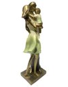 Ver imagem 3 de Escultura Figura Decorativa em Resina Linda Família Dourado Espressione Estatua Família, Escultura R
