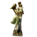 Ver imagem 1 de Escultura Figura Decorativa em Resina Linda Família Dourado Espressione Estatua Família, Escultura R