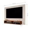 Painel para TV Adhara Off White Freijó - 6