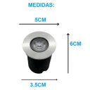 Ver imagem 2 de Embutido Solo 1w Balizador Led Blindado Ip67 Inox Spot Chão Piso