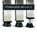 Ver imagem 3 de Mesa Aço Inox Industrial 140x70x90 cm Prateleira Dupla Fenestrada Nortinox