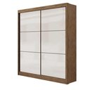 Ver imagem 1 de Guarda Roupa Solteiro 2 Portas 3 Gavetas 100% Mdf Santoni Cor:ipê Off