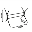 Ver imagem 2 de Pé de Mesa Decorlidi Aço Reforçada Base de Ferro pra Mesa