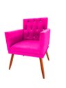 Ver imagem 4 de Kit Quarto Cabeceira de Cama e Calçadeira Baú e Poltronas Botão de Strass Suede Pink