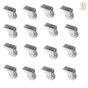 Ver imagem 2 de 16 Rodinha Rodízio Roda Reforçada Moveis Pesados 50mm