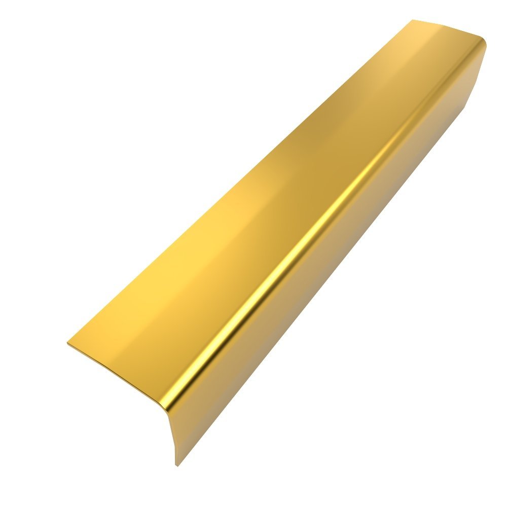 Perfil Cantoneira de Aço Inox 304 - Brilho, Dourado -15 X 15 X 2000 Mm - 1