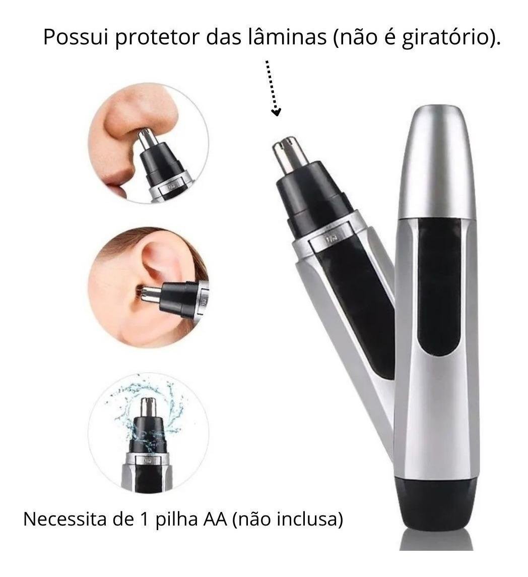 Máquina Portátil Aparador para Tirar Pelos Nariz e Orelhas - 7