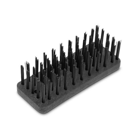 Escova de Aço 5 Fileiras Plástico S/ Cabo (130x50mm) - ROMA