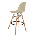 Ver imagem 1 de Banqueta Alta Charles Eames Wood Dkr Eiffel - Design Bege / Fendi