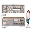 Ver imagem 2 de Cozinha Compacta Com Tampo 7 Peças Amy Casa 812