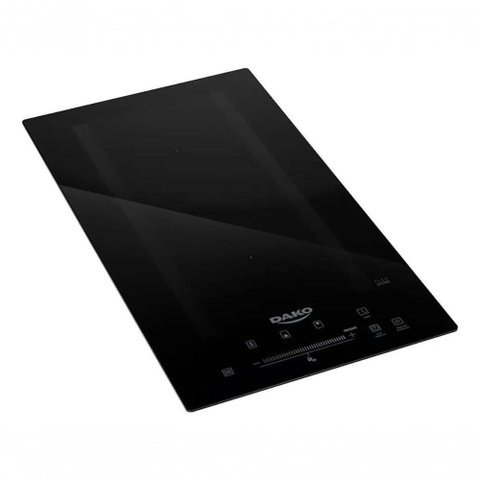 Cooktop de Indução Dako 2 Bocas Vitrocerâmico com Zona Flexível Preto 220V