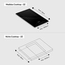 Ver imagem 2 de Cooktop de Indução Dako 2 Bocas Vitrocerâmico com Zona Flexível Preto 220V