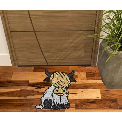 Tapete Vaquinha Divertida, para Decoração.tapete de Animais.