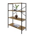 Ver imagem 2 de Estante C/04 Prateleiras 118x80x33cm Tub Tueh1184 Lâmina Mel - Est.preta Lâmina Mel / Est.preta