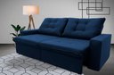 Ver imagem 1 de Sofá Retrátil/Reclinável Malta 2,00m Suede Velut com Molas no Assento King House