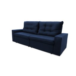 Sofá Retrátil/Reclinável Malta 2,00m Suede Velut com Molas no Assento King House - 6