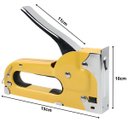 Ver imagem 2 de Grampeador Manual Tapeceiro Madeira Pressão Grampos 4 - 8mm + 2100 Grampos | Fertak