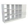 Balcão Atendimento Armário Colmeia Horizontal M6 VETORIAL MÓVEIS Branco - 4