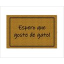 Ver imagem 1 de Tapete Capacho Espero que Goste de Gato