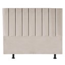 Ver imagem 1 de Cabeceira Cama Box Solteiro Queem Estofada Carla 100cm Linho:bege