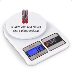Balança Digital de Cozinha Alta Precisão Alimentos 10kg