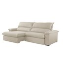 Ver imagem 4 de Sofá Filadélfia Linho 02 Módulos 80cm B25cm Meu Sofá Online A302 Linho Branco