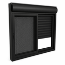 Ver imagem 1 de Janela com Persiana Integrada Manual Mosquiteira Preto 120x120
