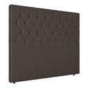Ver imagem 3 de Cabeceira King Size Potenza 193cm Material Sintético Marrom c/ Frame Italian Flex