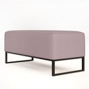 Ver imagem 7 de Puff Decorativo Para Sala de Estar Cléo W01 Base de Ferro 90 cm Suede Rosê - Lyam Decor