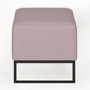 Ver imagem 6 de Puff Decorativo Para Sala de Estar Cléo W01 Base de Ferro 90 cm Suede Rosê - Lyam Decor
