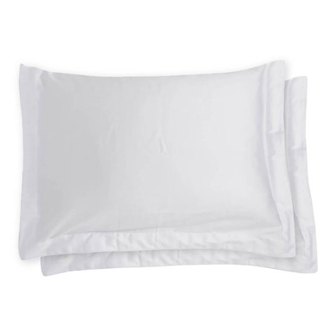 Kit com 2 Fronhas 300 fios em Algodão Satinee - Kacyumara Branco