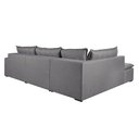 Ver imagem 3 de Sofá Retratil com Chaise Esquerda Titan 7 Lugares 3,56m Tecido Linho