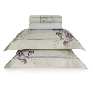 Jogo de Cama King 300 Fios Cetim Algodão Egípcio Pergola