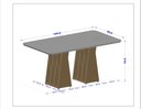 Ver imagem 3 de Mesa para Sala de Jantar 4 Lugares Orquestra” para “Mesa para Sala de Jantar 6 Lugares Orquestra Marrom/Carvalho/Fendi