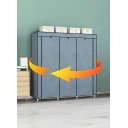 Ver imagem 3 de Guarda Roupa Dobravel Armario Desmontavel para Organizador de Roupa 8 Divisorias