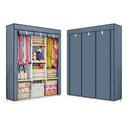 Ver imagem 1 de Guarda Roupa Dobravel Armario Desmontavel para Organizador de Roupa 8 Divisorias