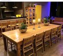 Ver imagem 1 de Conjunto Mesa e Cadeiras Rústicas Made Wood 12 Lugares