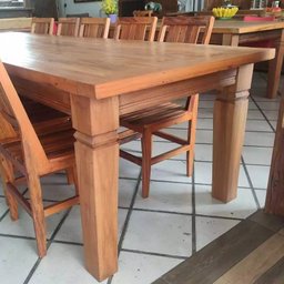 Conjunto Mesa e Cadeiras Rústicas Made Wood 12 Lugares - 2