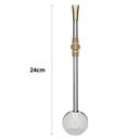 Ver imagem 2 de Bomba de Chimarrão Inox 24cm com Anel Trabalhado Bojo Mil Furos Escovinha Bortonaggio