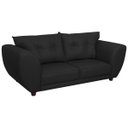 Ver imagem 2 de Sofá 2 Lugares Tulipa Suede Preto - ADJ Decor