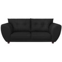 Ver imagem 4 de Sofá 2 Lugares Tulipa Suede Preto - ADJ Decor