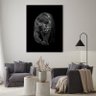Quadro Decorativo Tela Canvas Animais Black Panthe - 120x60 Cm - 2