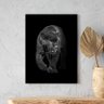 Quadro Decorativo Tela Canvas Animais Black Panthe - 120x60 Cm - 1