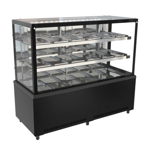 Balcão Vitrine Estufa 1,50 Metros Prime Preto Pbv15 220v - Venâncio