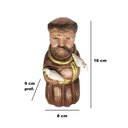 Ver imagem 2 de Imagem São Francisco de Assis Entalhada na Madeira Pintada A Mão Rustica